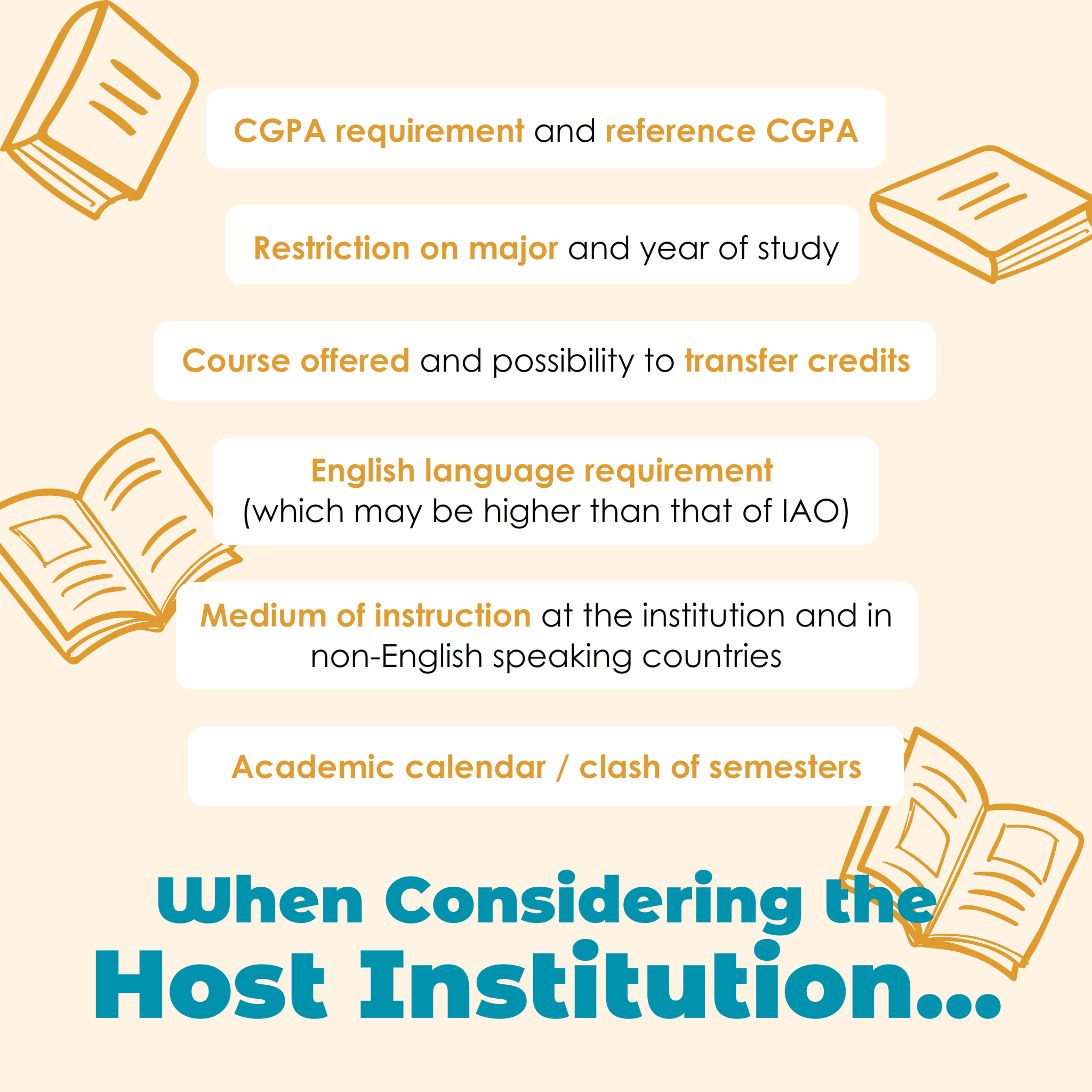 Planning for Study Abroad - image of Slide 08 - When Considering the Host Institution...