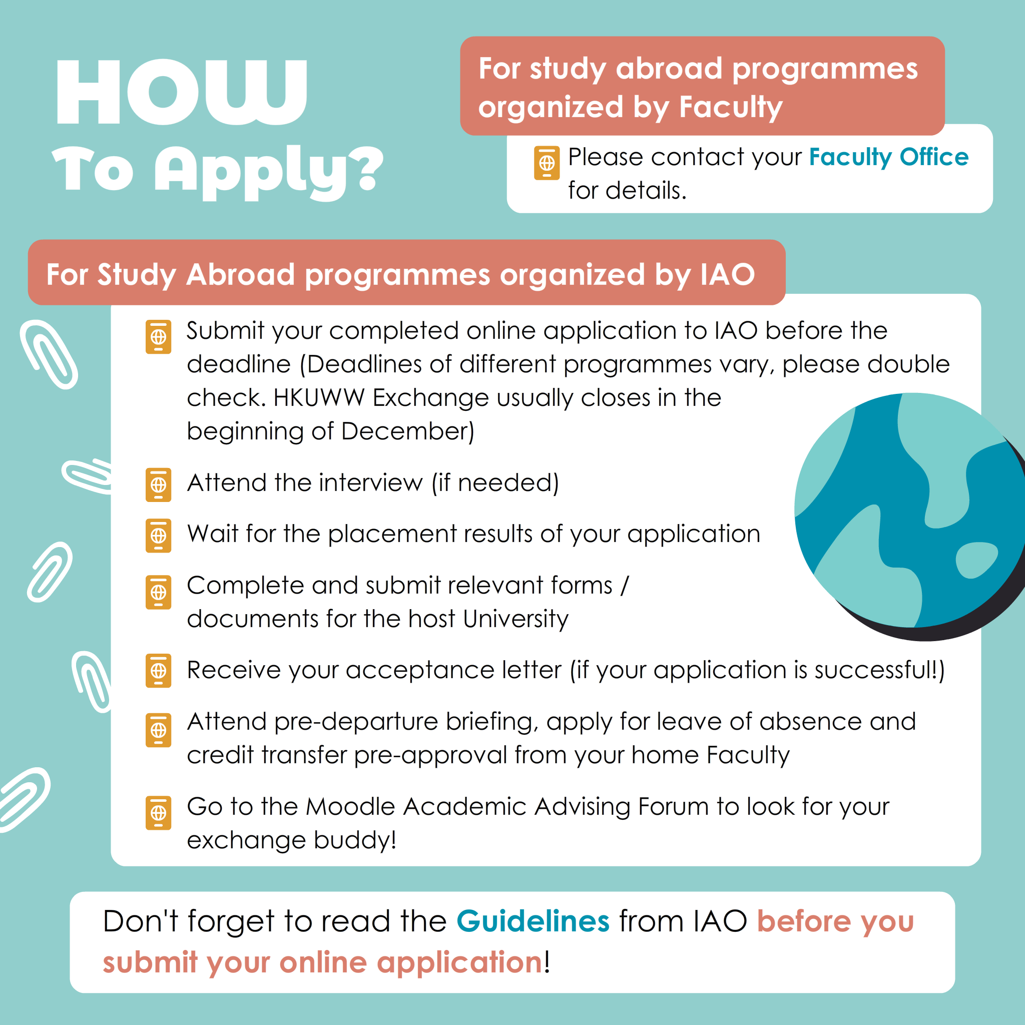Planning for Study Abroad - image of Slide 13 - How To Apply?
