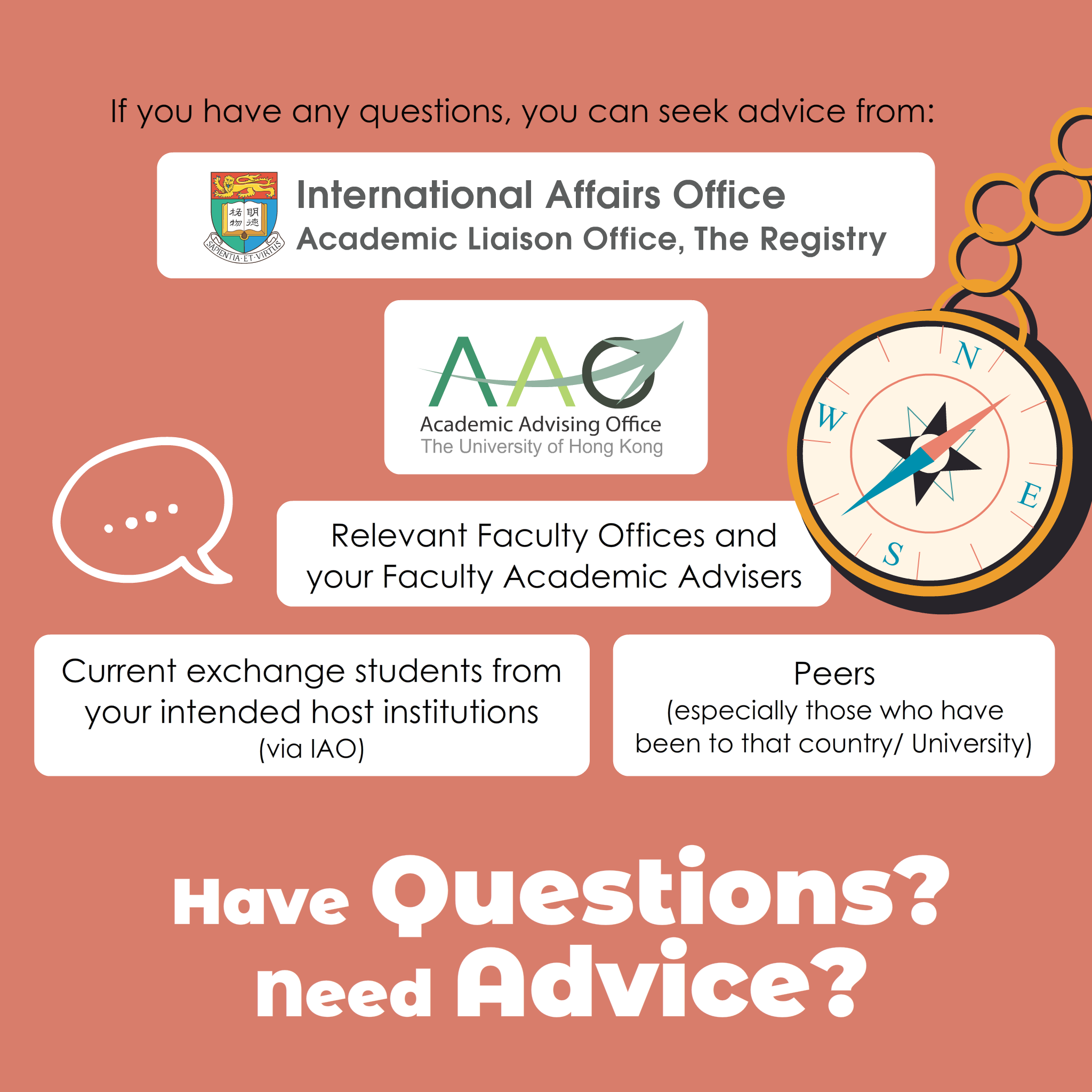 Planning for Study Abroad - image of Slide 14 - Have Questions? Need Advice?