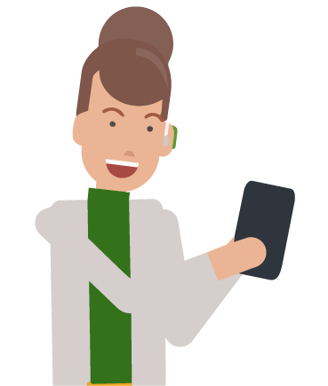 Girl with phone