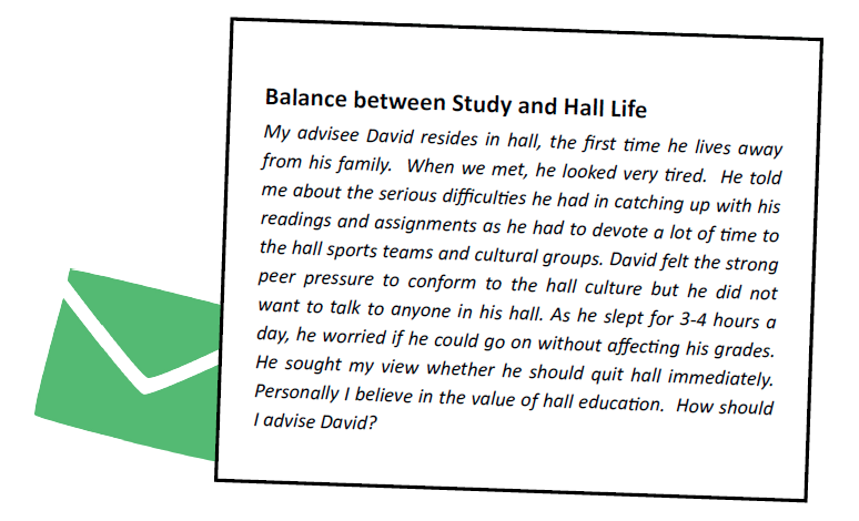 Balance between Study and Hall Life