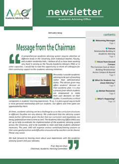 Newsletter 1st issue (Jan 2015)