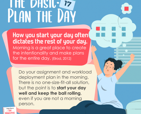 picture of [Time Management] The Basic: Plan the Day. How you start your date often dictates the rest of your day.