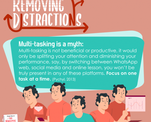 picture of [Removing Distractions] Multi-tasking is a myth. Focus on one task at a time