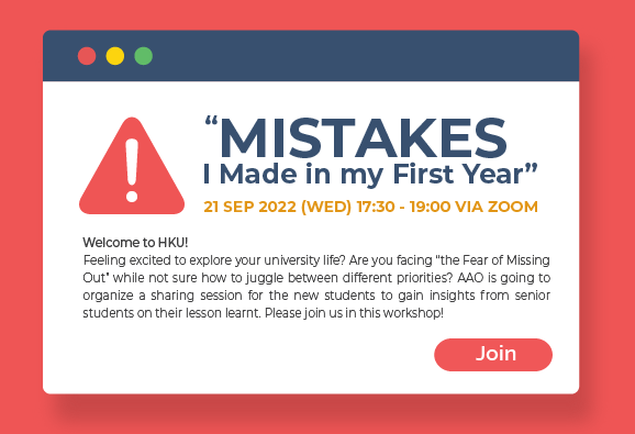 banner of AASO’s Mistakes I Made in my First Year Workshop 2022