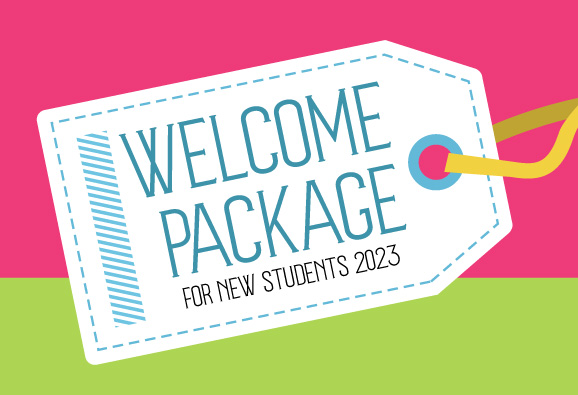 banner of Welcome Package for New Students 2023
