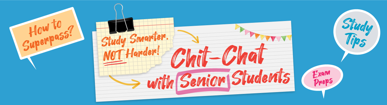 image banner for AASO Party 'Study Smarter, Not Harder! Chit-Chat with Senior Students'