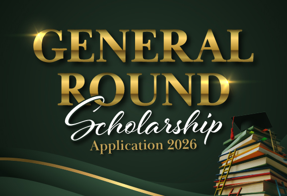 banner of he General Round Scholarship Application 2026-27