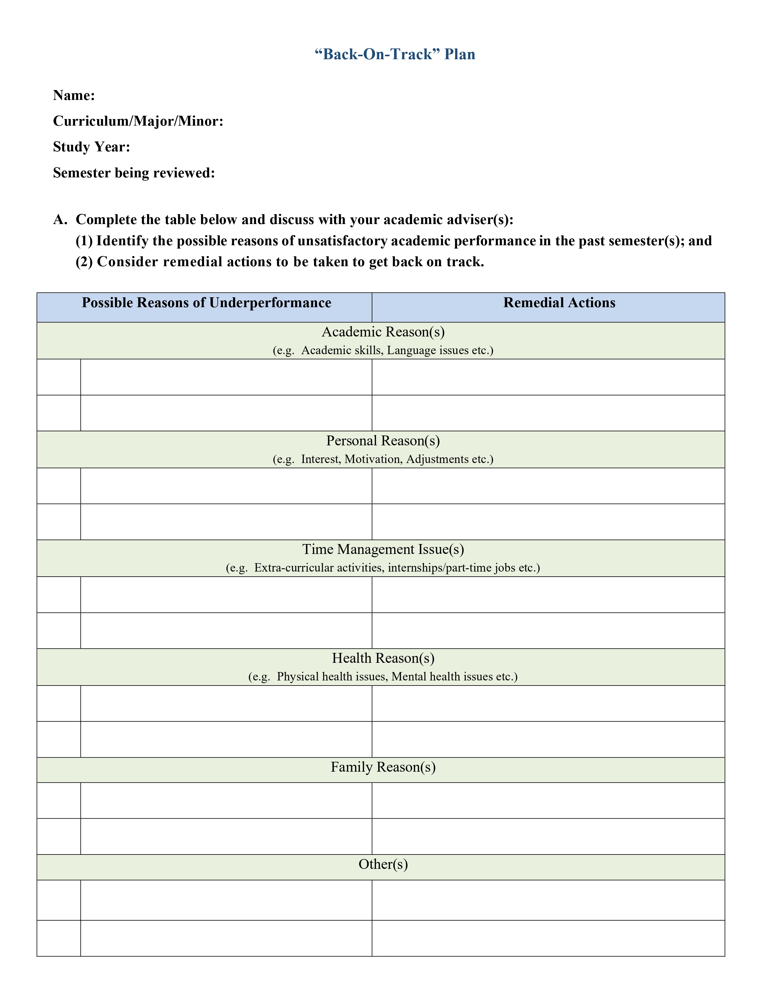 image screenshot of Back-On-Track Plan image screenshot of Back-On-Track Plan
